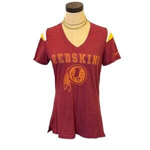 NIKE NFL Washington Redskins Football Tee T-Shirt Top Women size M